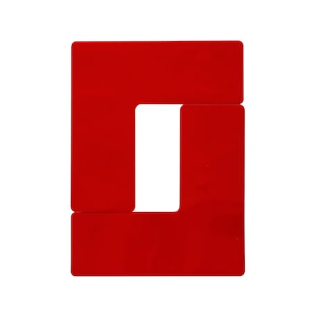Brady 170120, ToughStripe Max Corner L Marks, 3" X 8", Red (2 Packs of 20 pcs)